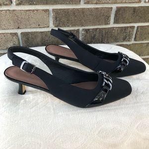 Donald J. Pliner Selina Chainlink Slingback Pumps